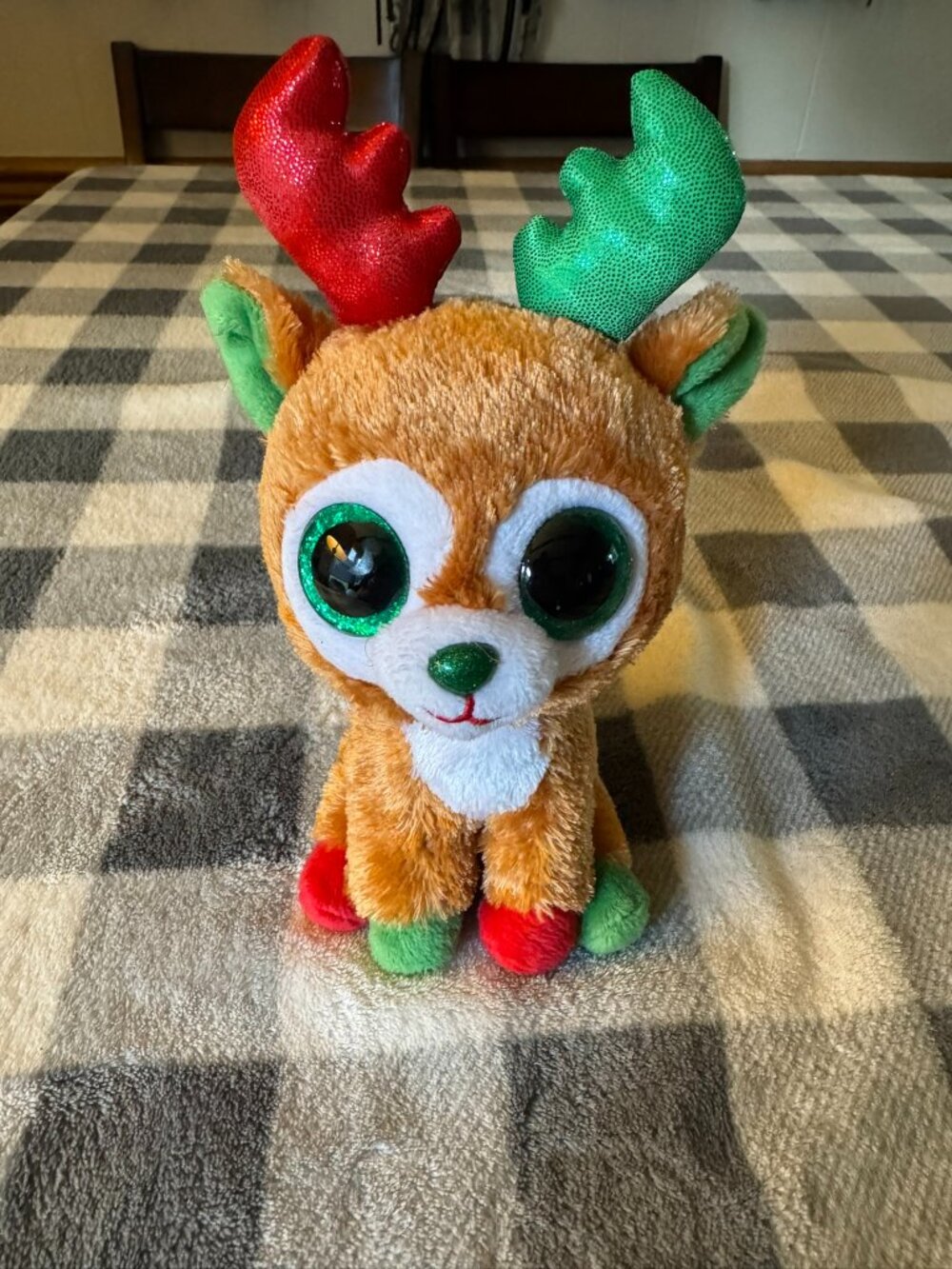 Ty Beanie Boos Tinseltoes the Christmas Reindeer 7" Plush